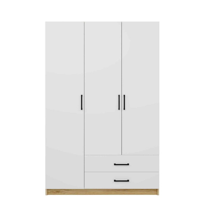 Hanah Home Armario Yaman 1600-209 Nogal y Blanco